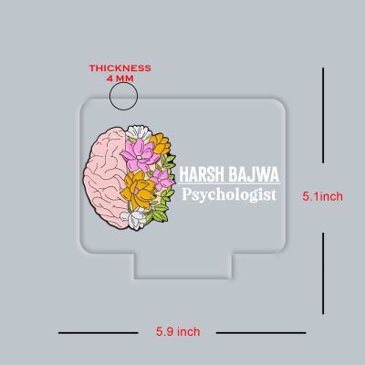 Personalized Doctor LED Night Lamp with Warm White Light Thankyou Gift for Doctor Appreciation Gift for Doctor Clinic & Hospital Decor Light (Psychologist Doctor Lamp)